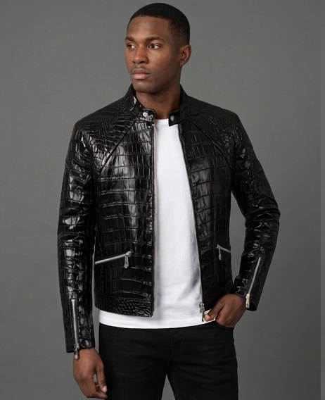 The Croc Jacket | Black