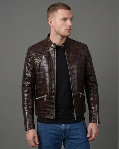 The Croc Leather | Brown